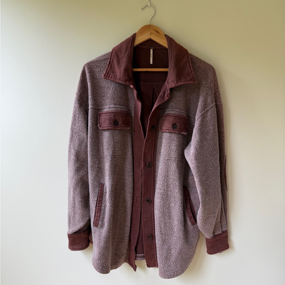 Free People Ruby Jacket Burgundy XS